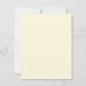 Carte de détails de mariage avec fleurs blanches e (Dos)