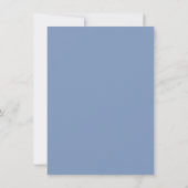 Carte de détails de mariage bleu floral HYDRANGEA (Dos)