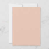 Carte de détails de mariage bohème florale rose Pa (Dos)