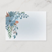 Carte de détails de mariage bohème rustique et flo (Dos)