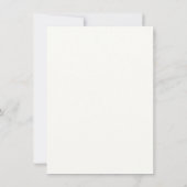 Carte de détails de mariage botanique ROWAN (Dos)