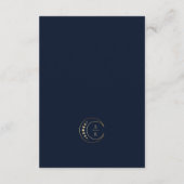Carte de détails de mariage céleste bleu (Dos)