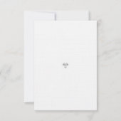 Carte de détails de mariage équestre (Dos)