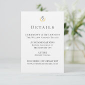 Carte de détails de mariage équestre (Debout devant)