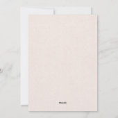 Carte de détails de mariage floral boho (Dos)