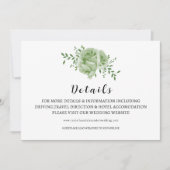 Carte de détails de mariage GRENEERY (Devant)