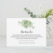 Carte de détails de mariage GRENEERY (Debout devant)