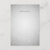 Carte de détails de mariage hivernal Flocon de nei (Dos)