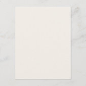 Carte de détails de mariage minimaliste (Dos)