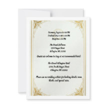 Carte de détails de mariage minimaliste en acryliq