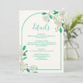 Carte de détails de mariage moderne Arch (Debout devant)