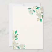 Carte de détails de mariage moderne Arch (Dos)