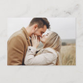 Carte de détails de mariage rustique d'automne ave (Dos)