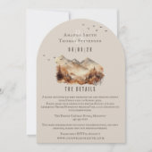 Carte de détails de paysage automnal rustique (Devant)