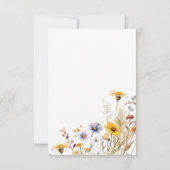 Carte de détails de printemps de fleur sauvage (Dos)