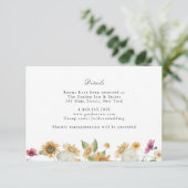 Carte de détails de Tournesol Rustique (Debout devant)