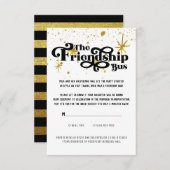 Carte de détails de transport bat mitzvah (Devant / Derrière)