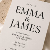 Carte de détails de typographie verticale luxueuse