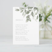 Carte de détails de verdure délicate (Debout devant)