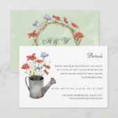 carte de détails des fleurs sauvages de prairie ru (Devant / Derrière)