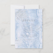 Carte de détails des flocons d'argent d'hiver cong (Devant)