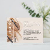 Carte de détails des pinceaux neutres couleur aqua (Debout devant)