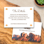 Carte de détails Desert Chic Sedona avec code QR