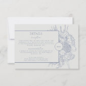 Carte de détails du boquet floral moderne et éléga (Devant)