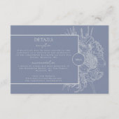 Carte de détails du boquet floral moderne et éléga (Devant)