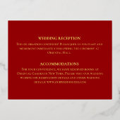 Carte de détails du mariage chinois de couronnes f (Verso)