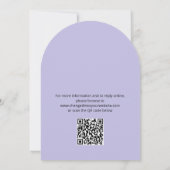 Carte de détails du Mariage couleur violet du code (Dos)