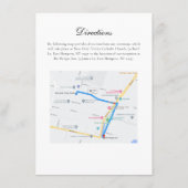 Carte de détails du mariage de Bethany avec carte (Dos)