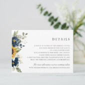 Carte de détails du Mariage de fleurs bleues de Su (Debout devant)