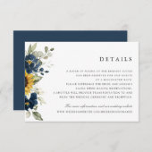 Carte de détails du Mariage de fleurs bleues de Su (Devant / Derrière)