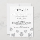 Carte de détails du Mariage de snowflake hiver mod (Devant)