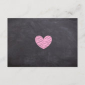 Carte de détails du Mariage de tableau noir (Dos)