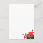 Carte de détails du Mariage du boîtier en Hibiscus (Dos)