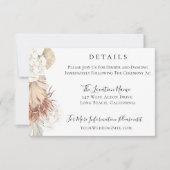 Carte de détails du Mariage du feuillage bohème te (Devant)