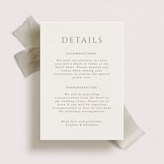 Carte de détails du Mariage du port de Hamilton