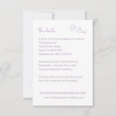 Carte de détails du Mariage fleur sauvage avec cod (Devant)