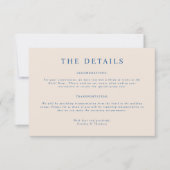 Carte de détails du Mariage Parker Landscape (Devant)