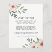 Carte de détails du Mariage Peach Blossom (Devant)