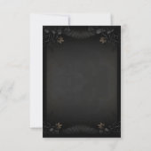 Carte de détails du Mariage Rose Halloween Elegant (Dos)