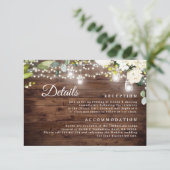 Carte de détails du Mariage Rustic Floral String L (Debout devant)