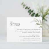 Carte de détails du Mariage Wild Forest (Debout devant)