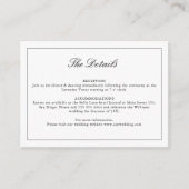 Carte de détails du monogramme de Fleur sauvage no (Devant)