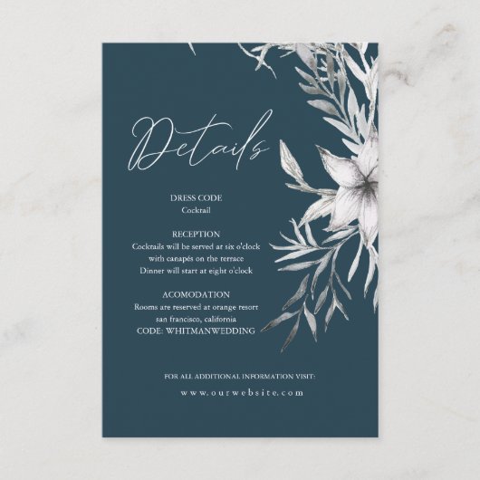 Carte de détails | Enclosure Florale Rêveuse (Devant)