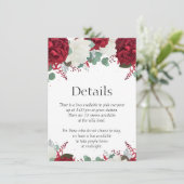Carte de détails ensemble de roses rouges et blanc (Debout devant)