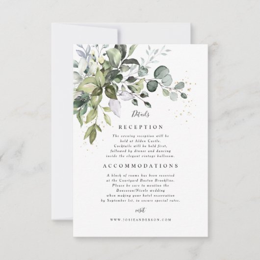 Carte de détails Eucalyptus (Devant)