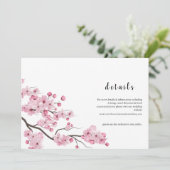 Carte de détails - Fleur de pêcher (Debout devant)